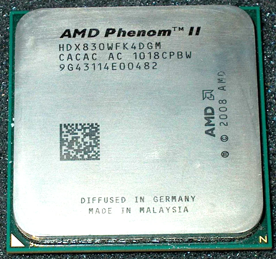 Processador AMD Phenom II X 4 95 Watt 2.8GHz 830 Quad-Core, HDX830WFK4DGM, AM3, EUA - Imagem 1 de 2