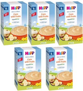 5 HIPP Corn with Fruits Gluten Free Milk Cereal from 6 Months 250g 8.8oz - Picture 1 of 7
