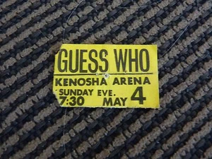 Talón de boleto usado para concierto de Guess Who 4 de mayo en el Kenosha Arena - Imagen 1 de 2
