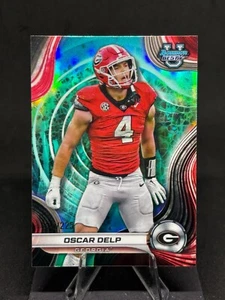 Oscar Delp 2024 Bowman Best U Aqua Refractor/225 #27 Georgia Bulldogs - Imagen 1 de 2