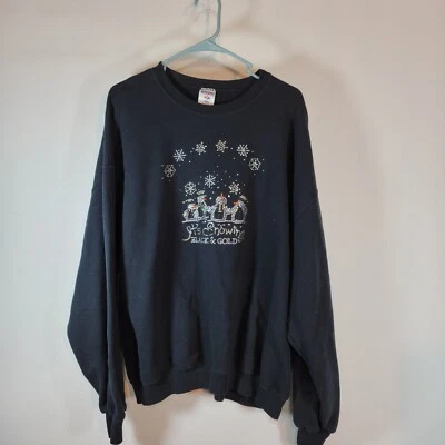 Jerzees NuBlend Pittsburgh penguins Steelers  grandma Sweatshirt 2x winter  - Image 1 of 4