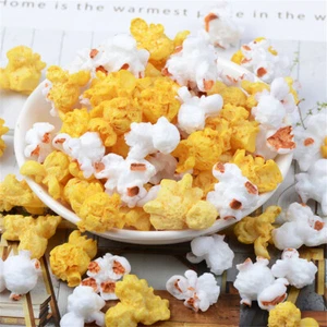 10 pcs Mixed Resin Popcorn Craft Random 2-3cm Fake Food Cabochons Decorations - Picture 1 of 4
