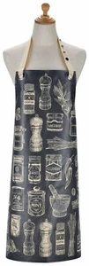 ULSTER WEAVERS Grillschürze PVC beschichtet Kochschürze ca.59x81cm Herbs&Spices - Bild 1 von 3