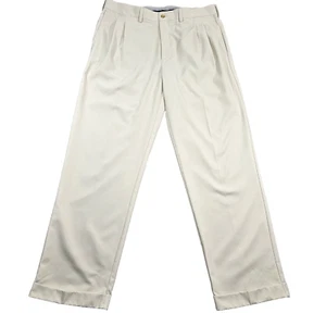 Pantalones de golf Callaway para hombre 36x32 beige caqui tecnología C plisados delanteros puños piernas anchas - Imagen 1 de 16
