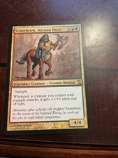 Stonebrow, Krosan Hero Time Spiral Red Green Rare MAGIC MTG CARD