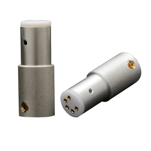 Hifi 5 Pin DIN Stecker LP Plattenspieler Schallplatte Messing Tonarm Kabel Buchse Adapter - Bild 1 von 23
