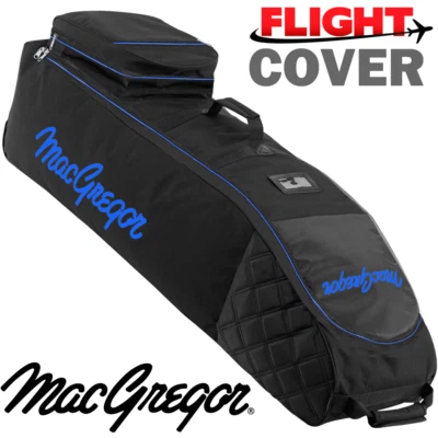 MACGREGOR XL DELUXE GEPOLSTERTE GOLFTASCHE FLUGREISEABDECKUNG SCHWARZ/BLAU