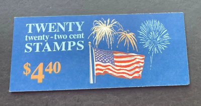 Scott#: 2276a - Flag and Fireworks BK156 22c x 20   - Image 1 of 4