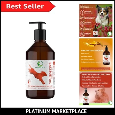 Natural Salmon Oil for Itchy Skin Relief - Omega 3 & Joint Health for Pets - Image 1 of 4