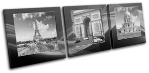 Paris Eiffelturm Stadt LEINWAND WANDBILD Bild Druck VA - Bild 1 von 1