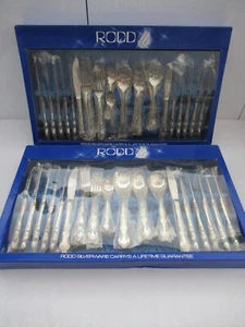 Unused Sealed Rodd Balmoral Silverplate Cutlery Set 12 Persons 88 pces - Picture 1 of 11