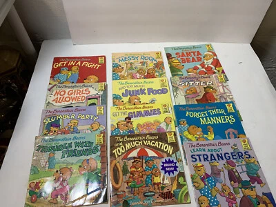 Lot OF 12 STAN & JAN Berenstain Bears Beginner First Time PAPERBACK Books   - Image 1 of 4