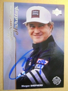 Morgan Shepherd - 1997 U.D. Heroes Autographed Racing card # 81 - Driver - Picture 1 of 2