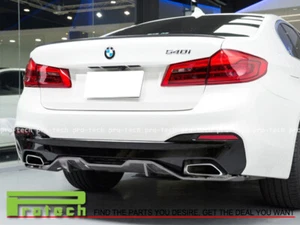 Carbon Fiber P Style Rear Diffuser For 17-18 BMW G30 w/ M-Performance Only - Foto 1 di 2