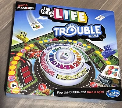 Hasbro Gaming Mashups Life Pop-O-Matic Trouble Board Game Pre-owned - Image 1 of 4