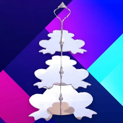 Three Tier Frog Shaped Cake / High Tea Stands -Two Sizes & many colour choices - Image 1 of 4