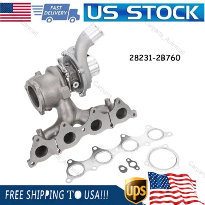 Turbocharger 28231-2B700 For Hyundai Veloster Kia Forte Koup Forte5 1.6L 204HP - Imagem 1 de 4