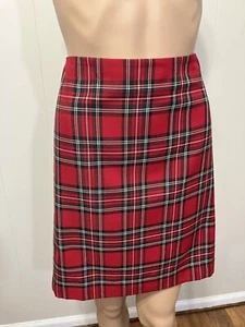 "Talbots" Petites Polyester Blend Fully Lined Tartan Plaid Skirt 4P Excellent!! - Picture 1 of 12