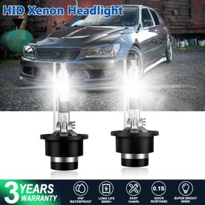 For Lexus IS300 2001-2005 D2R LED Headlight Bulbs Conversion Kit 6000K White - Image 1 of 4