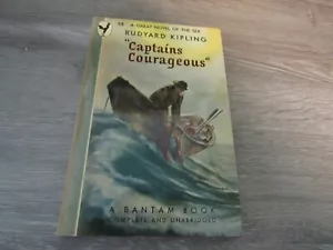 CAPTAINS COURAGEOUS BY RUDYARD KIPLING 1946 BANTAM BOOKS VINTAGE FICTION CLASSIC - Picture 1 of 2