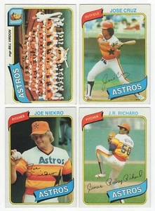 1980 Topps Baseball Houston Astros Team Set of 28 Cards - B - Picture 1 of 1