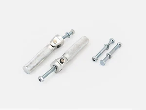 Interceptor/Continental 650 - Alloy Footrests with Fold/Lock Mechanism - Silver - Picture 1 of 2