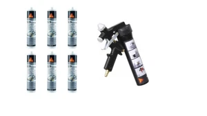 6x Sikaflex 529 Evolution, Nahtabdichtung f. Karosserie, schwarz + Spraygun - Bild 1 von 4