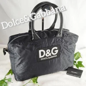 DOLCE&GABBANA Nylon × leather handbag black - Picture 1 of 10