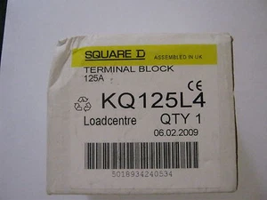 BLOQUE DE TERMINALES CUADRADO D KQ 125L4 CENTRO DE CARGA KQ125L4. - Imagen 1 de 1
