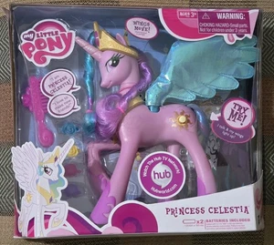 My Little Pony Princesa Celestia La Amistad es Mágica Rosa Luces Sonidos Alas  - Imagen 1 de 17