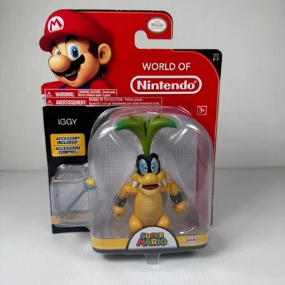 Iggy Super Mario World of Nintendo 4.75" Figure w/ Wand Jakks Pacific Series 2-7 - Image 1 of 4