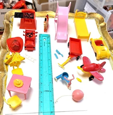 LOTE LG MATTEL LIDDLE MUÑECA ACCESORIOS VEHÍCULOS CAMA SOMBRERO GLOBO LOTE +++ Foto 1 de 4