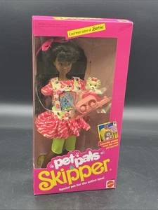 Vintage 1991 Pet Pals Black Skipper Cool Teen Sister of Barbie NIB Mattel 4049 - Bild 1 von 9