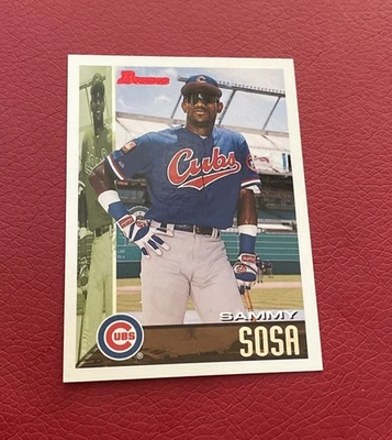 1995 Bowman #372 Sammy Sosa Chicago Cubs HOF Honors - Image 1 of 2