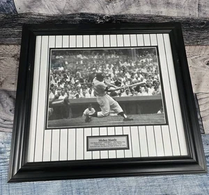 Foto de Mickey Mantle 24x22 Foto Enmarcada Arte Grabado Placa Salón de la Fama Yankees - Imagen 1 de 17