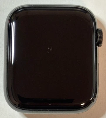Used Apple Watch Series 4 44mm LTE Stainless Steel Space Gray Black Band B Grade - Image 1 of 4