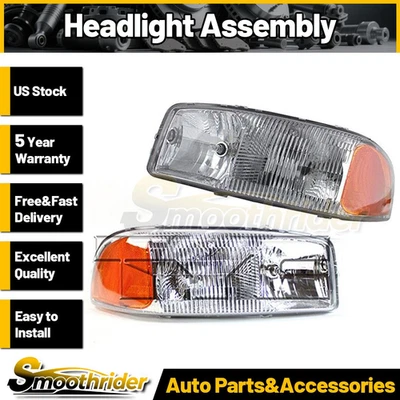 Левая правая фара в сборе для GMC Sierra 1500 1999-2004 2005 2006 TYC 2 шт. - Изображение 1 из 4