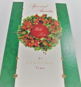 Christmas Greetings Card.......For A Special Auntie - Picture 1 of 3