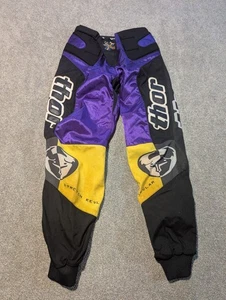 Thor Pants Mens 34 Purple Motocross Legends Racing Made In Finland - Picture 1 of 13