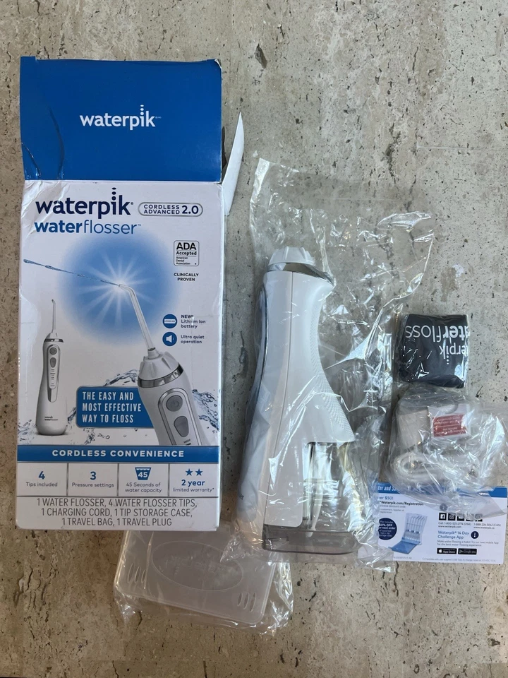 Waterpik Cordless Advanced 2.0 Water Flosser - White (WP-580CD)