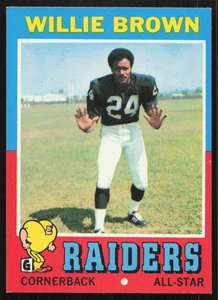 1971 Topps #207 Willie Brown Oakland Raiders NR-MINT HIGH QUALITY! NO RESERVE! - Picture 1 of 2