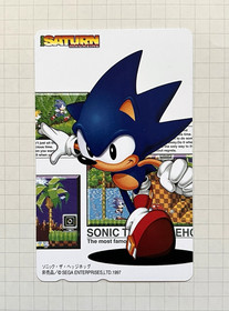 1997 Sonic the Hedgehog Japanese Phone Card SEGA Saturn Magazine Sonic Jam Gift