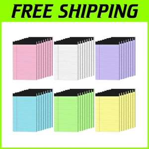 Pack of 48 Colored Note Pads 5x8, College Ruled - Picture 1 of 9