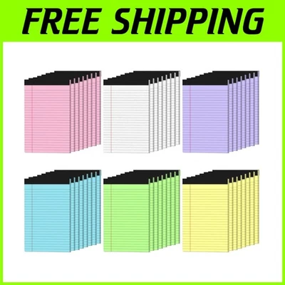 Pack of 48 Colored Note Pads 5x8, College Ruled - Image 1 of 4