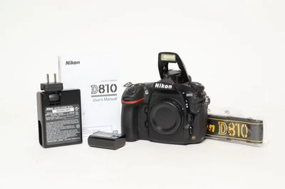 Mint Nikon D810 36.3 MP camera, only 2,053 shots tested manual battery charger - Image 1 of 4