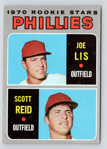 1970 Topps Card #56 Joe Lis & Scott Reid, Philadelphia Phillies Rookie Stars