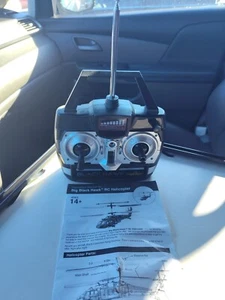 Black Hawk RC Hubschrauber Big Black Hawk 3 CH Controller und Anleitung - Bild 1 von 4