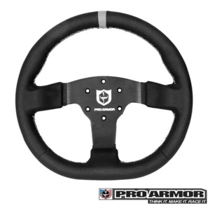 Pro Armor Steering Wheel Flat Universal 6-Hole Polaris RZR CanAm Yamaha Gray - Picture 1 of 1