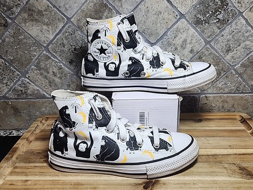 Chuck Taylor Monkey Banannes High Top Converse All Star 1 5 Junior Youth