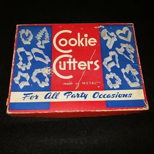 Vintage Metall Ausstechformen für alle Party Anlässe Originalkarton - Bild 1 von 9